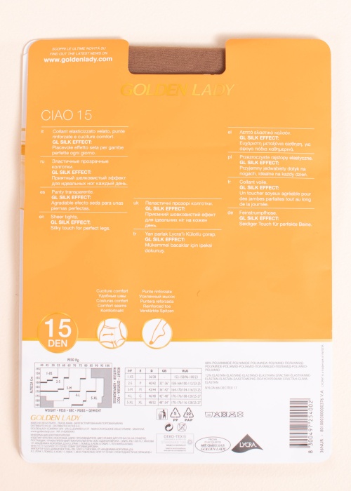 Golden Lady zeķubikses Ciao 15 den