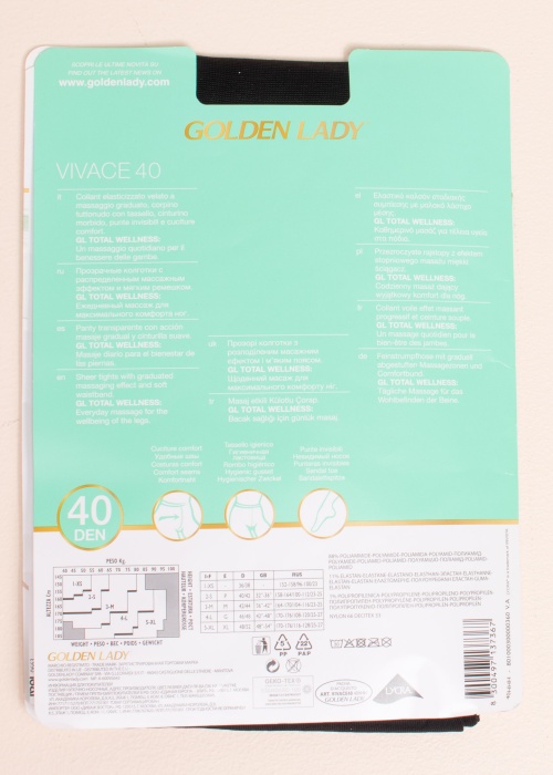 Golden Lady zeķubikses Vivace 40 den