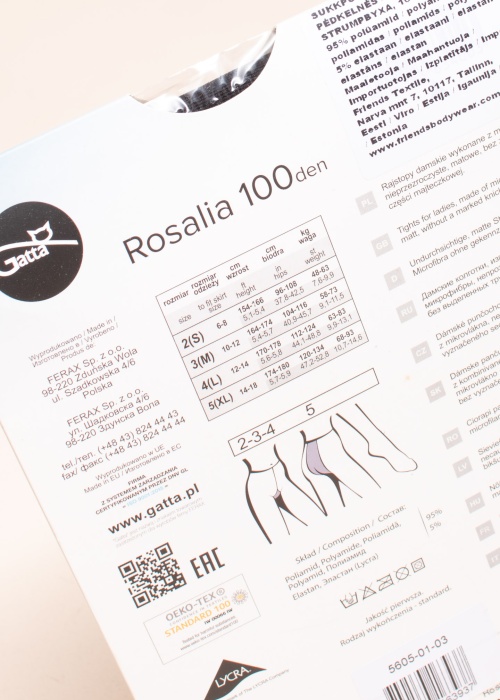 Gatta zeķubikses Rosalia 100den