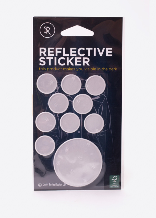 Helkurkleebiste Комплект Nature Rounds White Softreflector