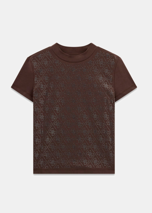 Футболка Mock Neck All Over 4G Guess