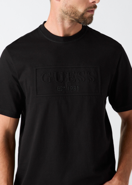 Guess T-krekls Box Logotips Embossed