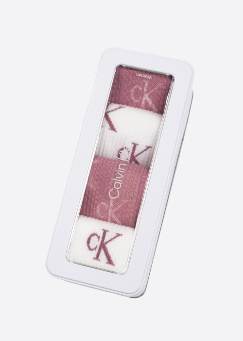 Calvin Klein dāvanu kastītē zeķes Lurex Aop 4 pāri