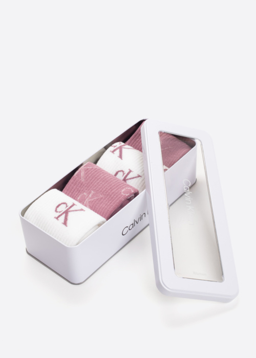 Calvin Klein dāvanu kastītē zeķes Lurex Aop 4 pāri