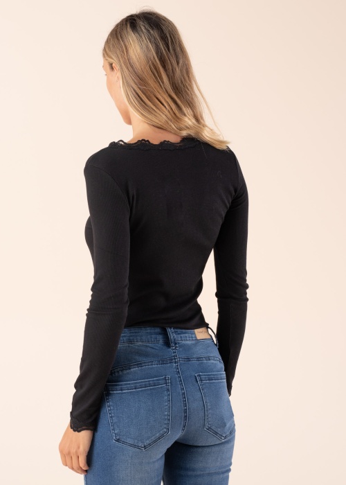 Fransa Krekls ar garām piedurknēm T-krekls Frhizamond