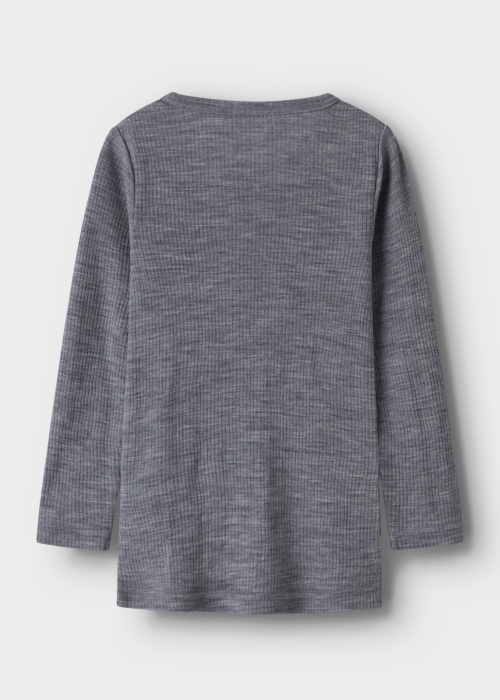 Блуза из шерсти мериноса Wax Wool Rib Name It Mini