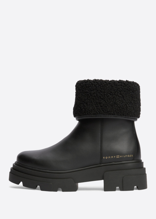 Tommy Hilfiger puszābaki Shearling Fold Chunky Ankle