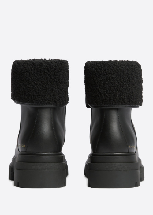 Tommy Hilfiger puszābaki Shearling Fold Chunky Ankle