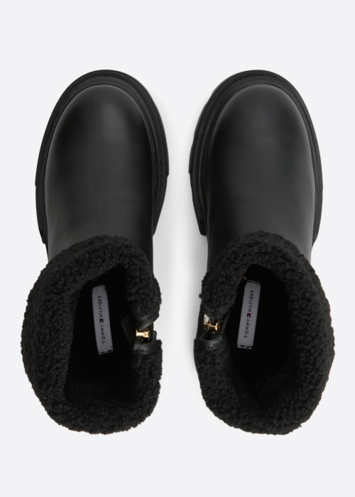 Tommy Hilfiger puszābaki Shearling Fold Chunky Ankle