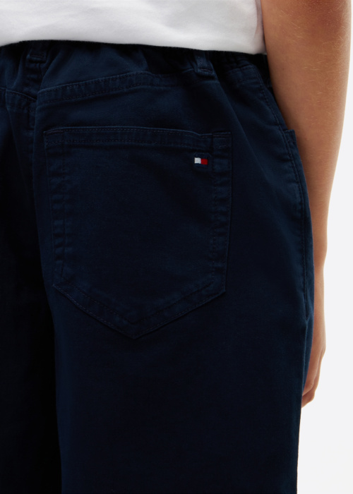Tommy Hilfiger garās bikses Herringbone Barrel Fit Ieķīlāt