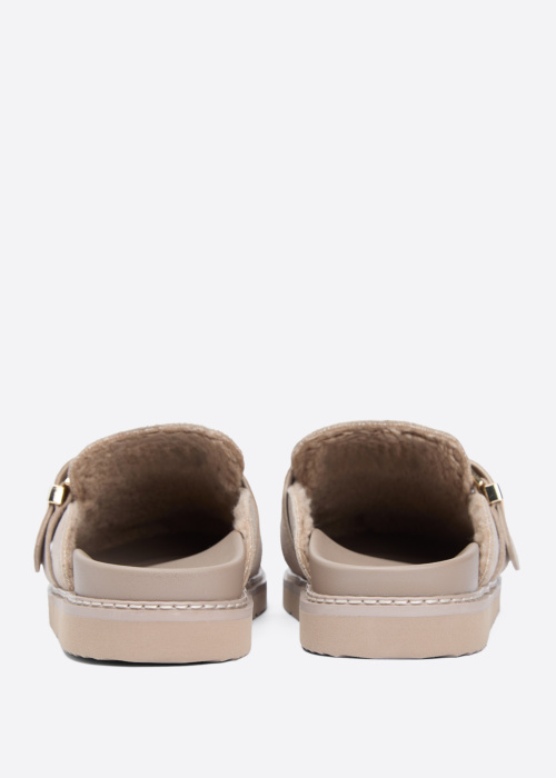Сандалии Buckle Fur Suede Mule Tommy Hilfiger