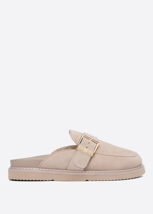 Сандалии Buckle Fur Suede Mule Tommy Hilfiger