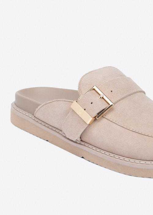 Сандалии Buckle Fur Suede Mule Tommy Hilfiger