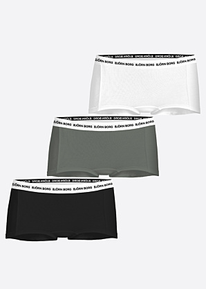 Björn Borg bokseršorti cotton stretch Logotips shorts 3 pack