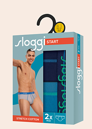 Sloggi biksītes Start 2 pāri kastītē