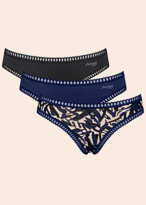 Sloggi Apakšbikses 3PAC kastītē Go Crush Hipster