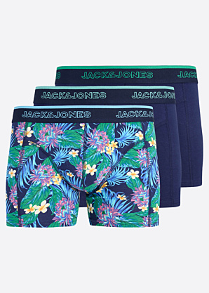 Jack & Jones bokseršorti Aaron Flower 3 Pack