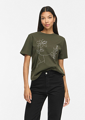 Vila T-krekls Sybil O-Neck Artistic