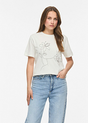 Vila T-krekls Sybil O-Neck Artistic