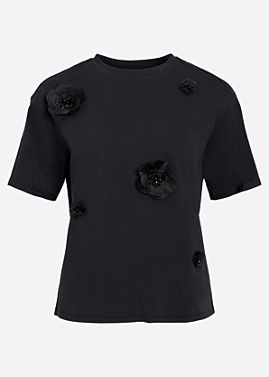 Vila T-krekls Varzima Flower O-Neck