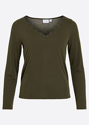Блуза Modala Lace V-Neck Vila