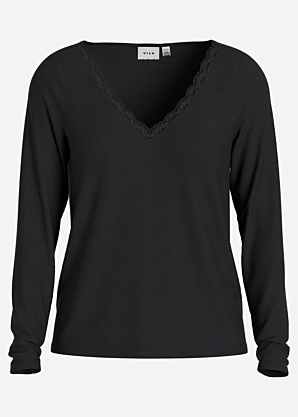 Vila blūze Modala Lace V-Neck