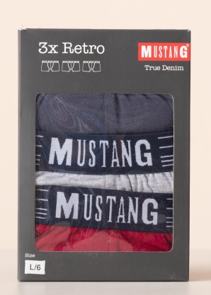 Mustang bokseršorti 3pac Tyler Sport kastītē