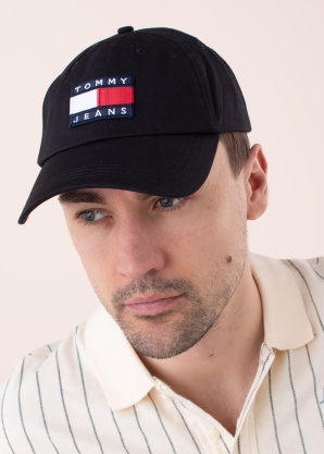 Tommy Jeans cepure ar nagu Heritage