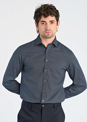 Рубашка Easy Care Dobby Lindbergh Black