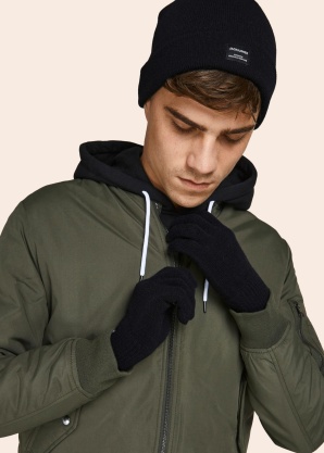 Jack & Jones ziemas cepures un cimdu komplekts Beanie