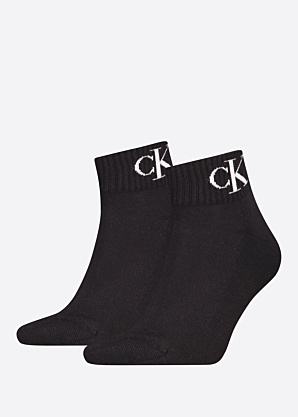 Calvin Klein zeķes Quarter Monogram 2 pāri