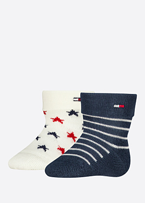 Tommy Hilfiger zeķes Fold Over Abs 2 Pack