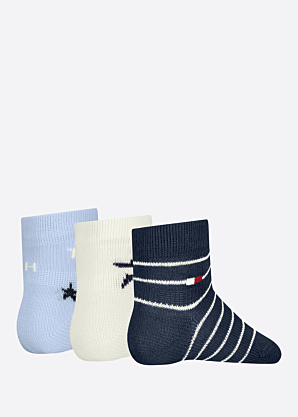 Tommy Hilfiger zeķes Stars & Stripe 3 Pack dāvanu kastītē