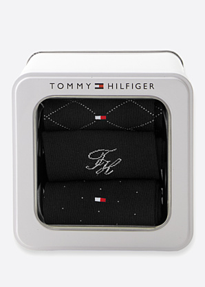Tommy Hilfiger zeķes Monogram 3 Pack dāvanu kastītē