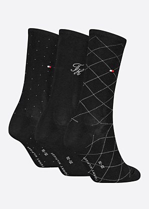 Tommy Hilfiger zeķes Monogram 3 Pack dāvanu kastītē