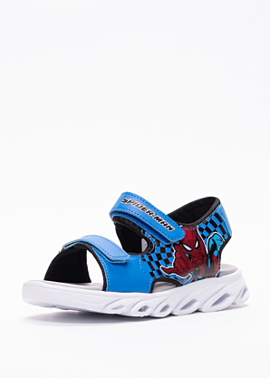 Leomil sandales ar gaismiņām Spiderman