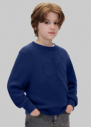 Calvin Klein adījums Logotips Intarsia