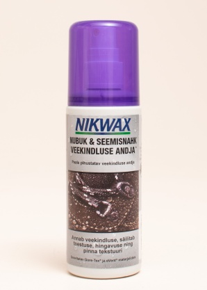 NW ūdensnecaurlaidību piešķirošs līdzeklis nubukam un zamšādai 