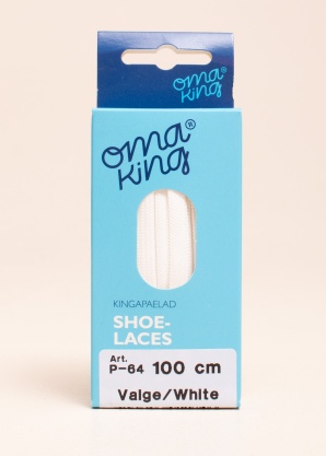 Oma King kurpju auklas baltas 100 CM