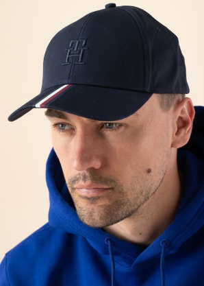 Tommy Hilfiger cepure ar nagu Mono Corporate Stripe