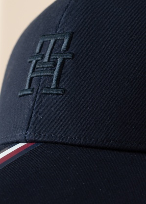 Tommy Hilfiger cepure ar nagu Mono Corporate Stripe