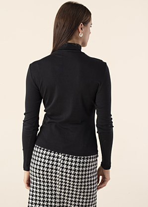 Блуза с высоким воротником Jolini Vila