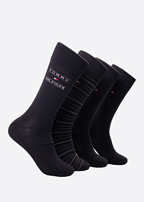 Носки Stripe 4 Pack в подарочной коробке Tommy Hilfiger