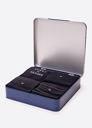 Носки Stripe 4 Pack в подарочной коробке Tommy Hilfiger