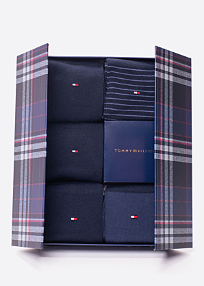 Tommy Hilfiger zeķes Stripe 5 Pack dāvanu kastītē