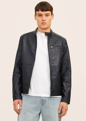 Jack & Jones Īsā jaka Dylan Pu Biker Jacket