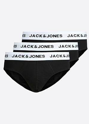 Jack & Jones biksītes Mason solid briefs 3-pack