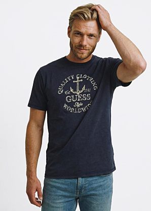 Guess T-krekls Worldqwide Marine