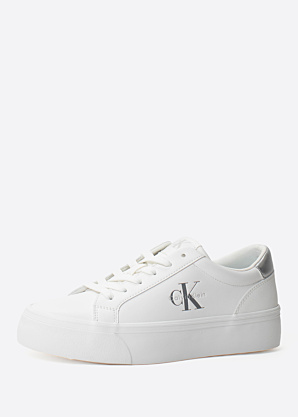 Тенниски Vulc Flatf Lth Silver логотип Tag Calvin Klein