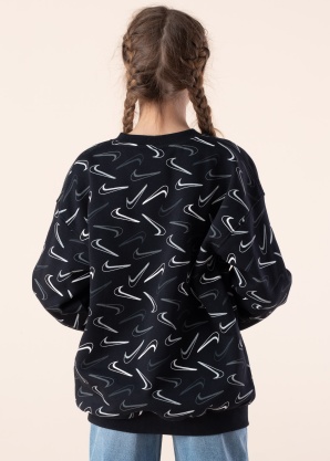 Nike džemperis Nsw Club Flc Ovrszd Crw Logotips